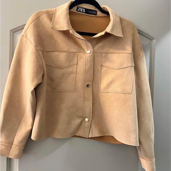 Zara Suede Tan Jacket - Picture 1 of 2